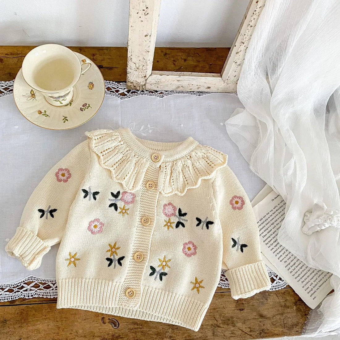 Cardigan Baby Flowers